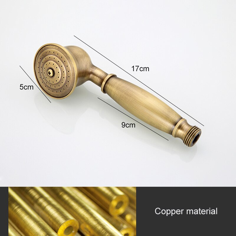 Antique Bronze Hand Holder Shower Brass Bronze Bath Shower Hand Replace Bathroom Copper Shower ML001