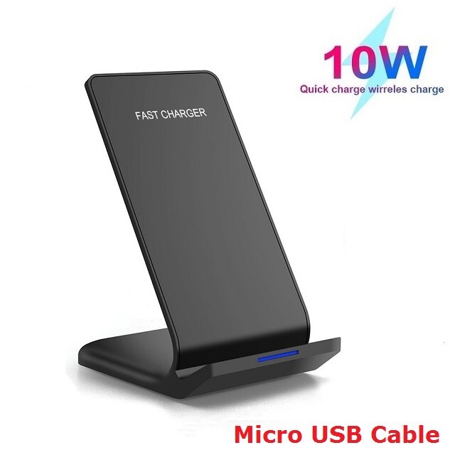 Fdgao 15W 2 In 1 Draadloze Oplader Stand Voor Iphone 11 Xs Xr X 8 Airpods Pro Qi Snelle opladen Houder Voor Samsung S9 S10 S20 Knoppen: Only Phone Charging
