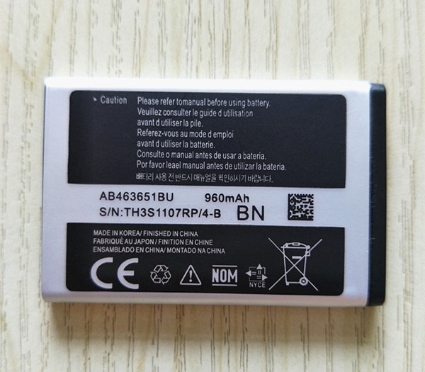 AB463651BC AB463651BU Batterij Voor Samsung GT-S3650,GT-S5550,GT-S5560,GT-S5600,GT-S5620,GT-S7070,GT-S7220,GT-C3530