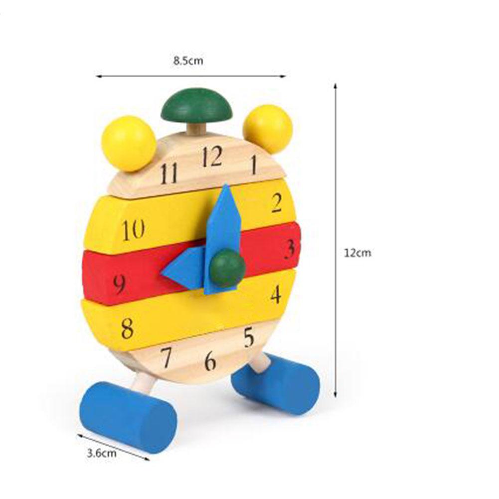 Houten Klok Speelgoed Voor Kids Tijd Leren Klok Vroege Educatief Speelgoed