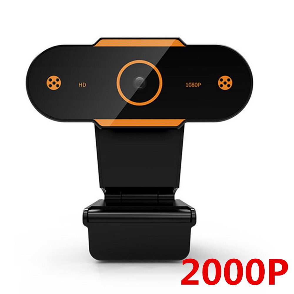 Auto Focus 2K 1080P 720p 480p HD Webcam with Mic Rotatable Web Camera Cam Mini Computer WebCamera Cam Video Recording Work: 2K  2000P