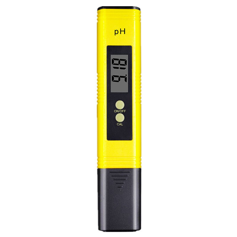 Digital ph-tester surhedsgrad ph-måler vand lcd-display vandmål 0.01ph automatisk kalibrering 50% slukket: Gul