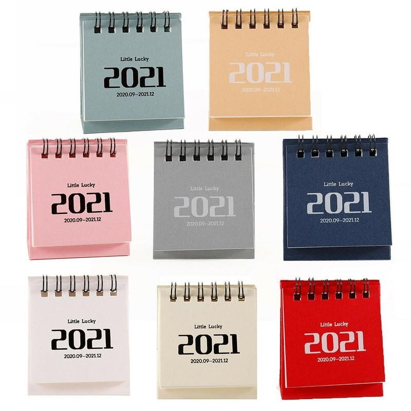 Desk Calendar Dual Daily Schedule Table Planner Standing Calendar Yearly Agenda Organizer Home Office Supplies