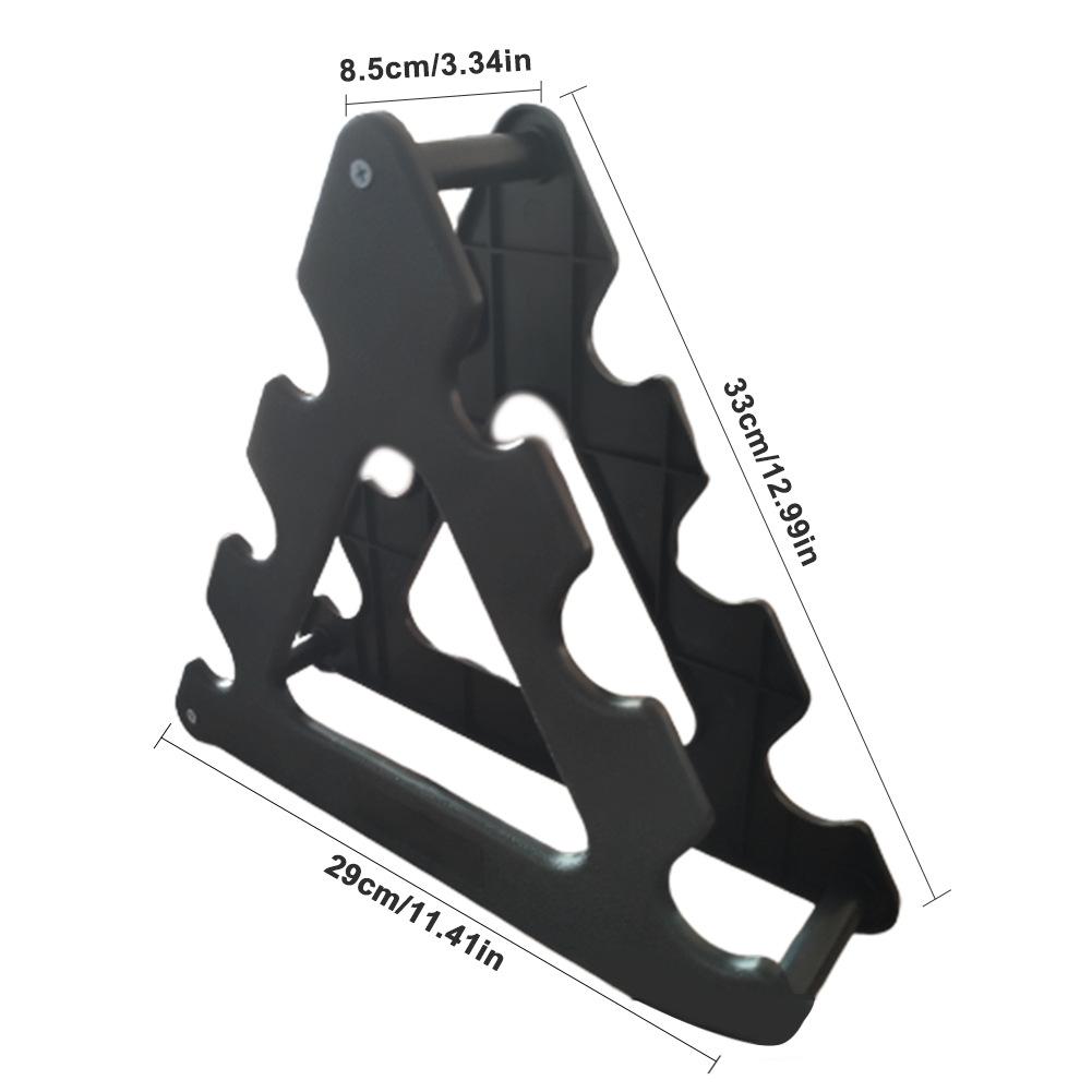 Support d'haltères à 3 niveaux pour trépied, support de rangement Compact et pratique en ABS pour équipement de Fitness et de gymnastique, accessoires