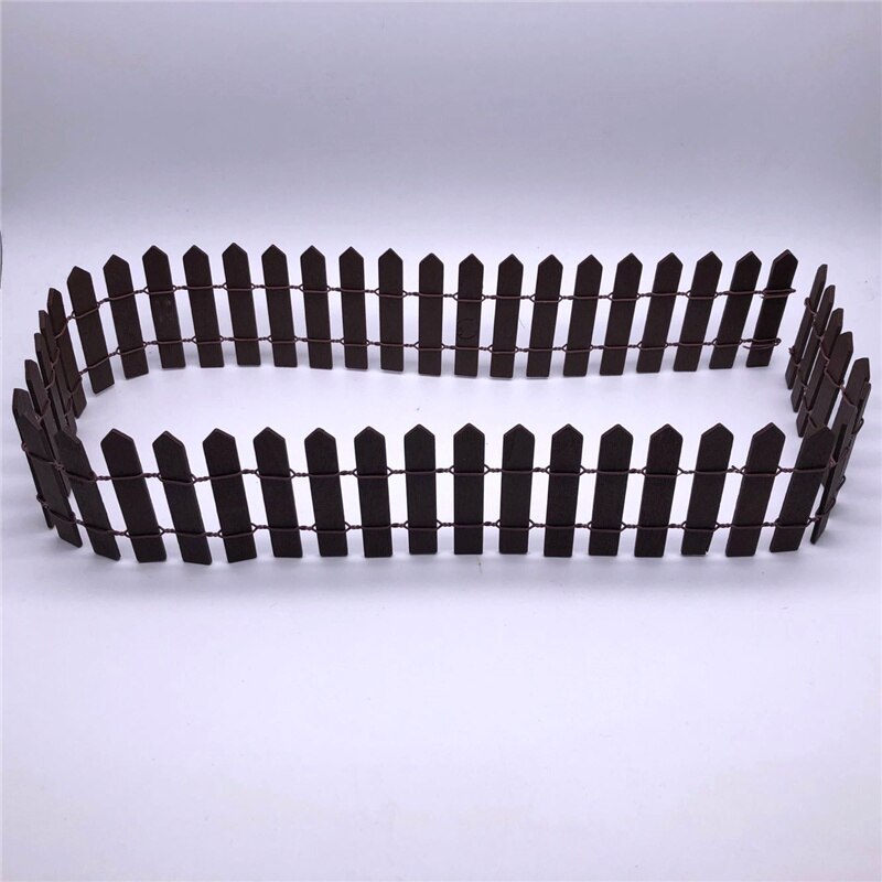 1 stykke 90*5cm hvide farver mini mos mikro-landskab hegn havedekoration lille blegende træ palisade diy blomsterskive hjem
