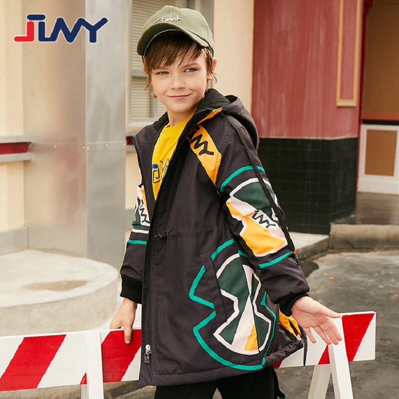Kinderen Bovenkleding Warme Jas Jongens Sportieve Waterdichte Winddicht Thicken Jassen Voor Jongens Herfst En Winter Kids Kleding Voor 8-14Y: Black / 13T