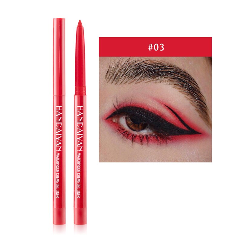 20-farbe Farbige Eyeliner Kuli Wasserdicht Perlglanz matt Lange anhaltende Eyeliner Gel Stift Auge Flüssigkeit Stift Lidschatten kosmetik