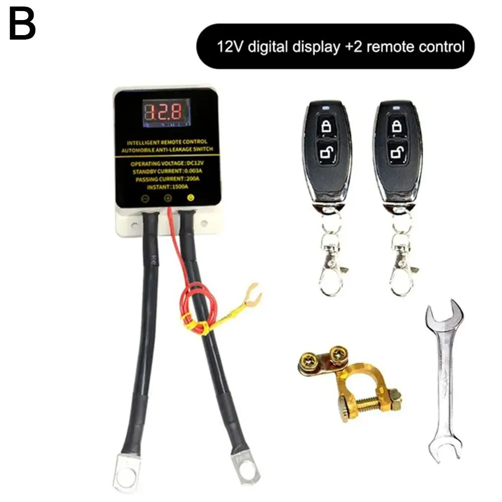Fernbedienung Batterie Trennen Schalter 12V töten Schalter Automatische Energie aus Schalter Schalter Fernbedienung Auto Abschaltung Anti-Diebstahl Kontrolle Batte R9P8: Weiß