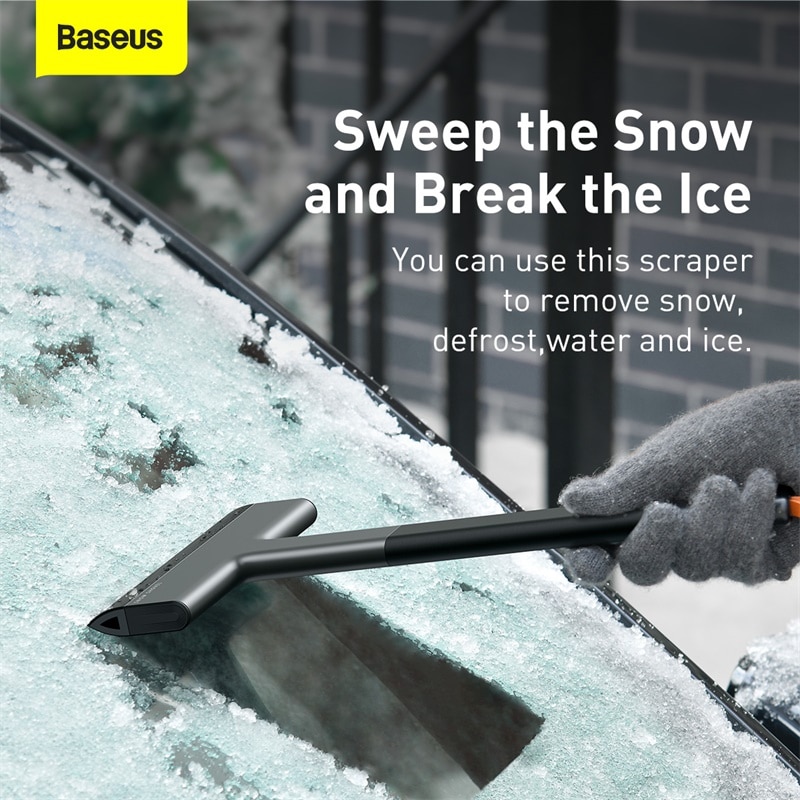 Baseus Sneeuw Ijskrabber Auto Voorruit Ice Remover Auto Window Cleaning Tool Winter Wasstraat Accessoires Schrapen Tool