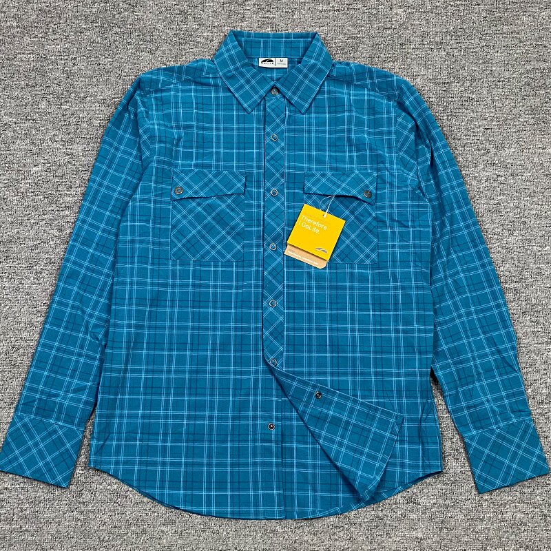 Chemise homme bleue Creeks XL – coupe droite – 100% coton