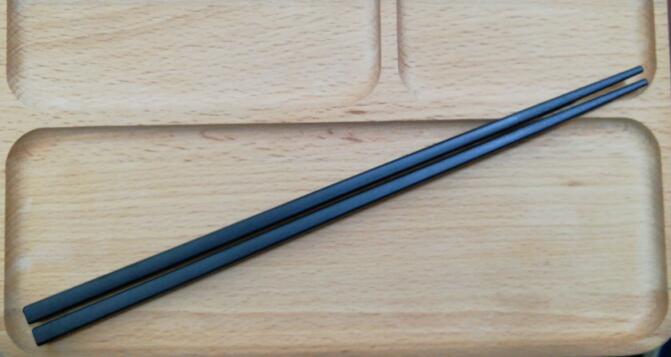 (10Pairs) Japanese Sushi Chopsticks Long Sticks Household Kitchen Reusable Black Chopsticks: Small Mouth 24cm