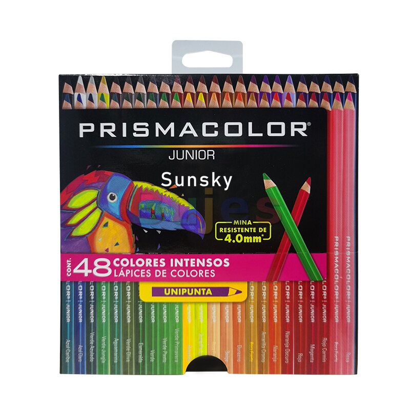 Originele 24 48 72 132 150 Prismacolor Premier Zachte Kleurpotlood Prismacolor Sanford Schets Potlood Met 10 Art Gereedschap Tin doos: 48 junior