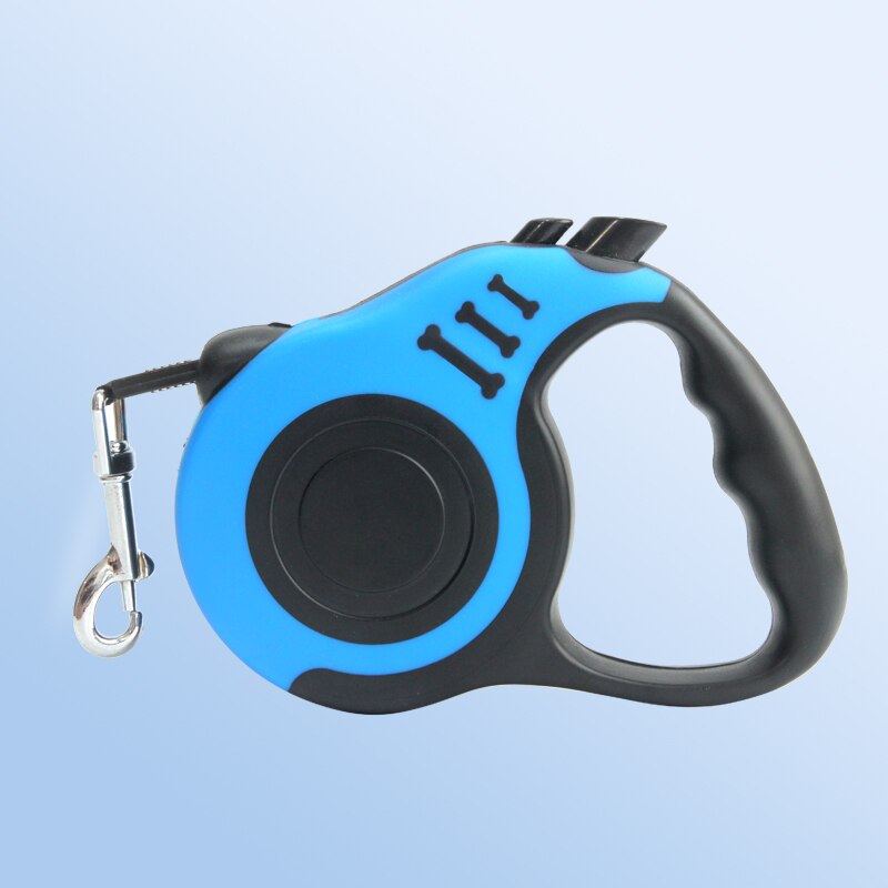 3/5M Retractable Cat Leash Durable Flexible Dog Leash Lead Pet Cat Traction Rope Leashes Tool For Small Medium Pet Supplies: Blue / 5M