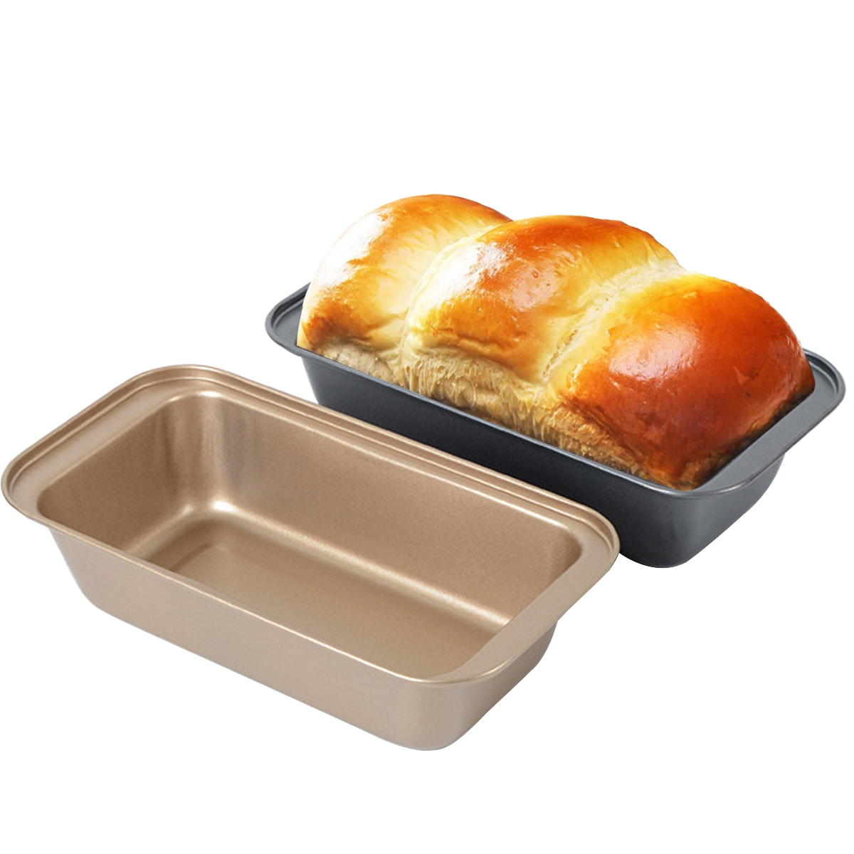 Broodvorm met anti-aanbaklaag, rechthoekige bakvorm van koolstofstaal voor oven, zelfgemaakte taarten, brood, vleesbrood, brownies pond cakevorm