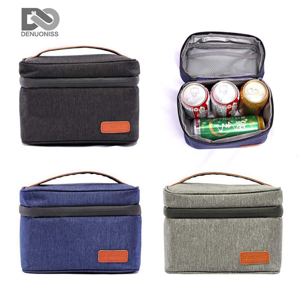DENUONISS Kleine Kühltasche, tragbarer Kühlschrank, Oxford-Lebensmittel-Kühlschranktasche, isolierte EVA-Picknicktasche, isothermer Kühler, Eisbox-Tasche