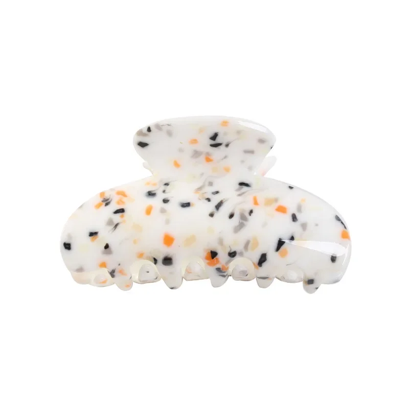 3.35 Inch Korean Style Acrylic Sheet Printing Hair Claw for Women ladies Crab Shaped Hair Clip Clamps Hair Jewelry