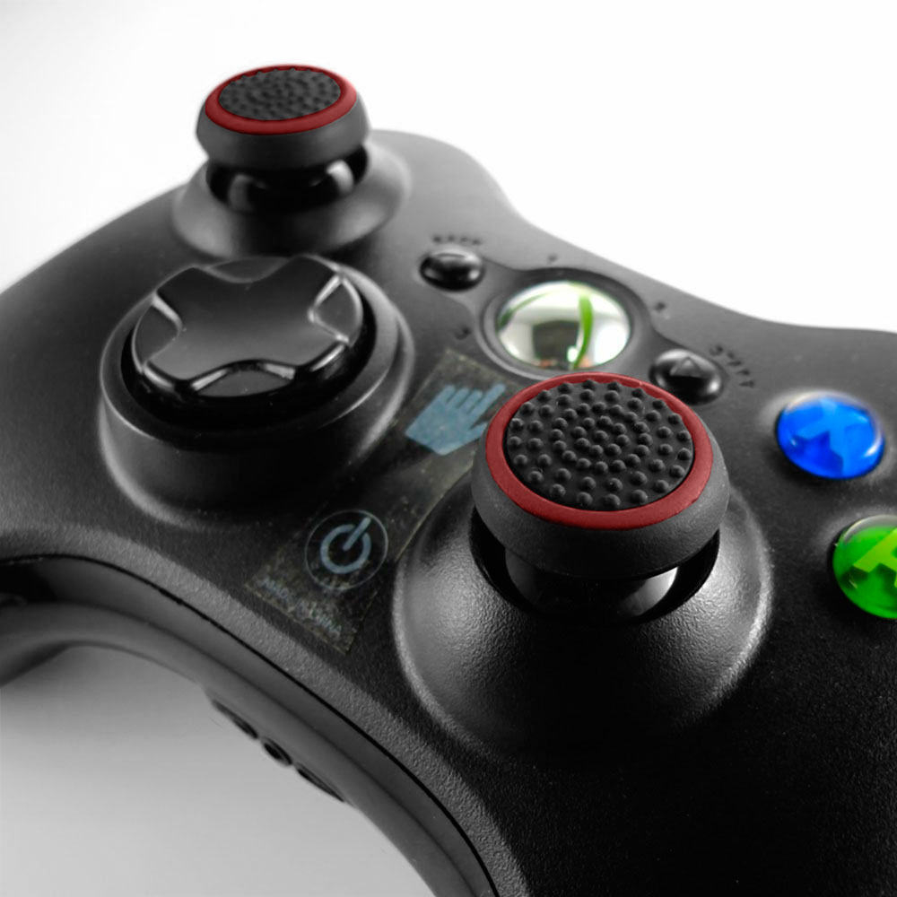OcioDual 2 xFunda Mando Dualshock 4 PS4/Slim Pro Xbox Een Gomas Joystick Duimgrepen Rojo PS4/Slim /Pro para PS4/Pro 1