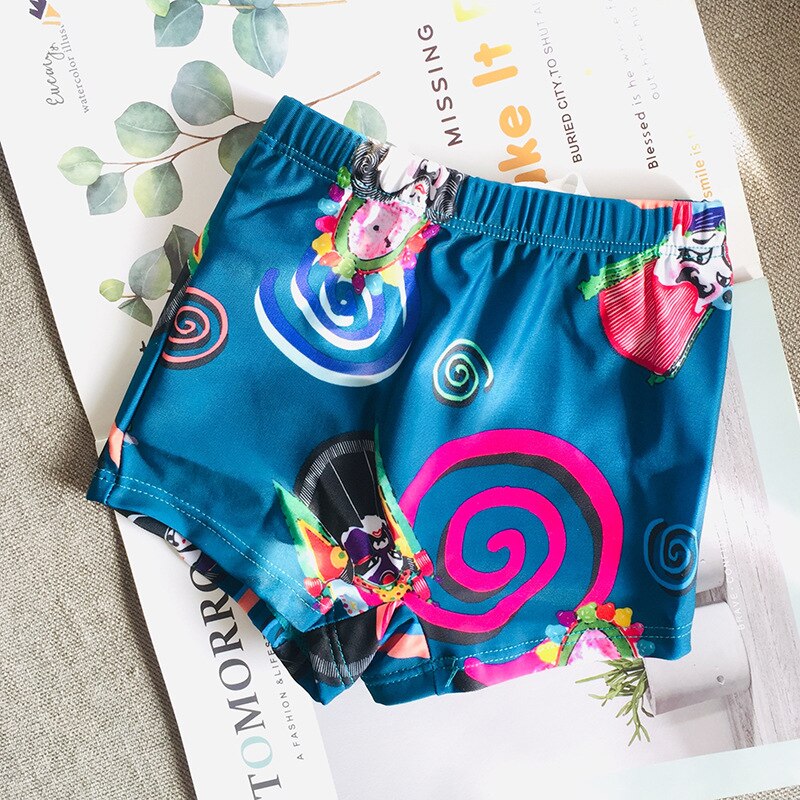 Kids Strand Korte 16-32Kg Jongens Zwembroek Badpak Cartoon Badmode Sneldrogende Korte Strand Korte Zwemmen pak YZN20014