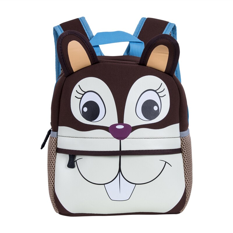 Kid Toddler Boy Girl Baby Kids Backpack Baby Animal Bag Shoulder Bags Ears: Squirrel