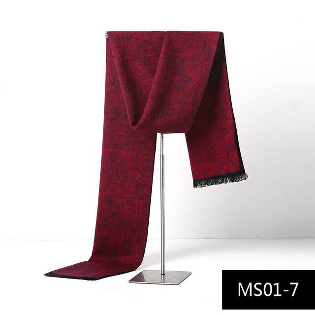 Foulards décontracté gland hiver hommes écharpe en cachemire foulard en cachemire foulards hommes Streetwear: style1