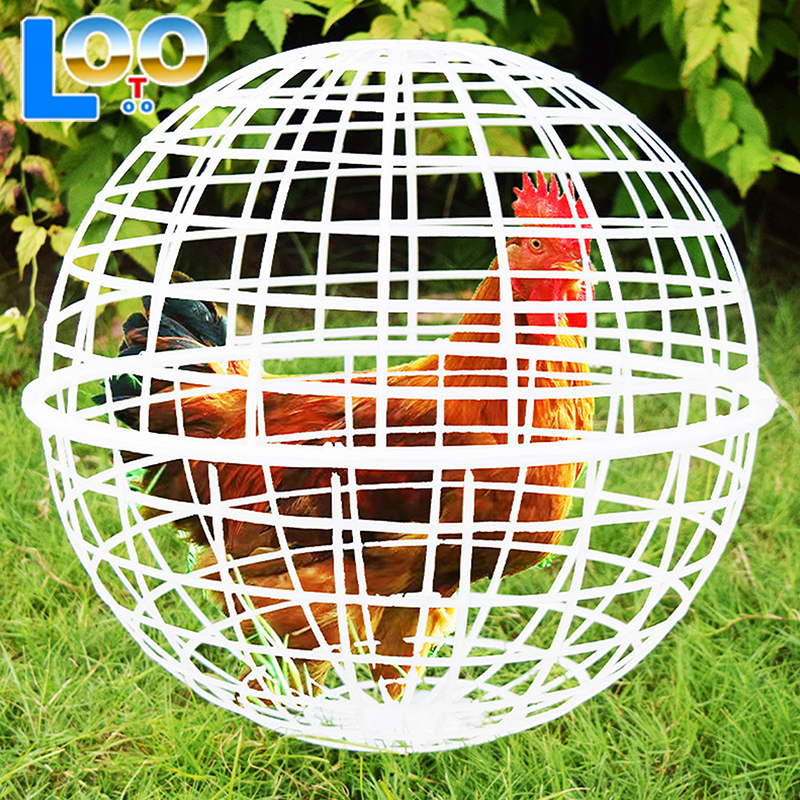 Pet Balls Cage For Outside, Ball-Shaped Pet Cage, Movable Plastic Mesh Pet Coops, Outdoor Rabbit Hutch