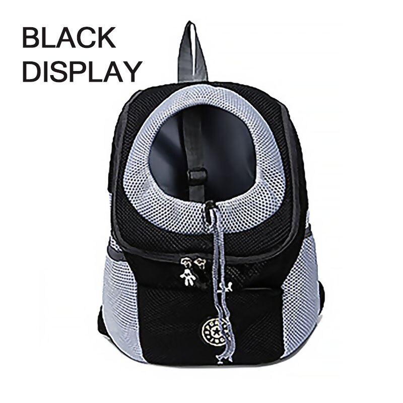 Ryggsekk for kjæledyr katt og hund pustende netting med justerbare hull, egnet for utendørs/tur/reiseposer for hunder og katter