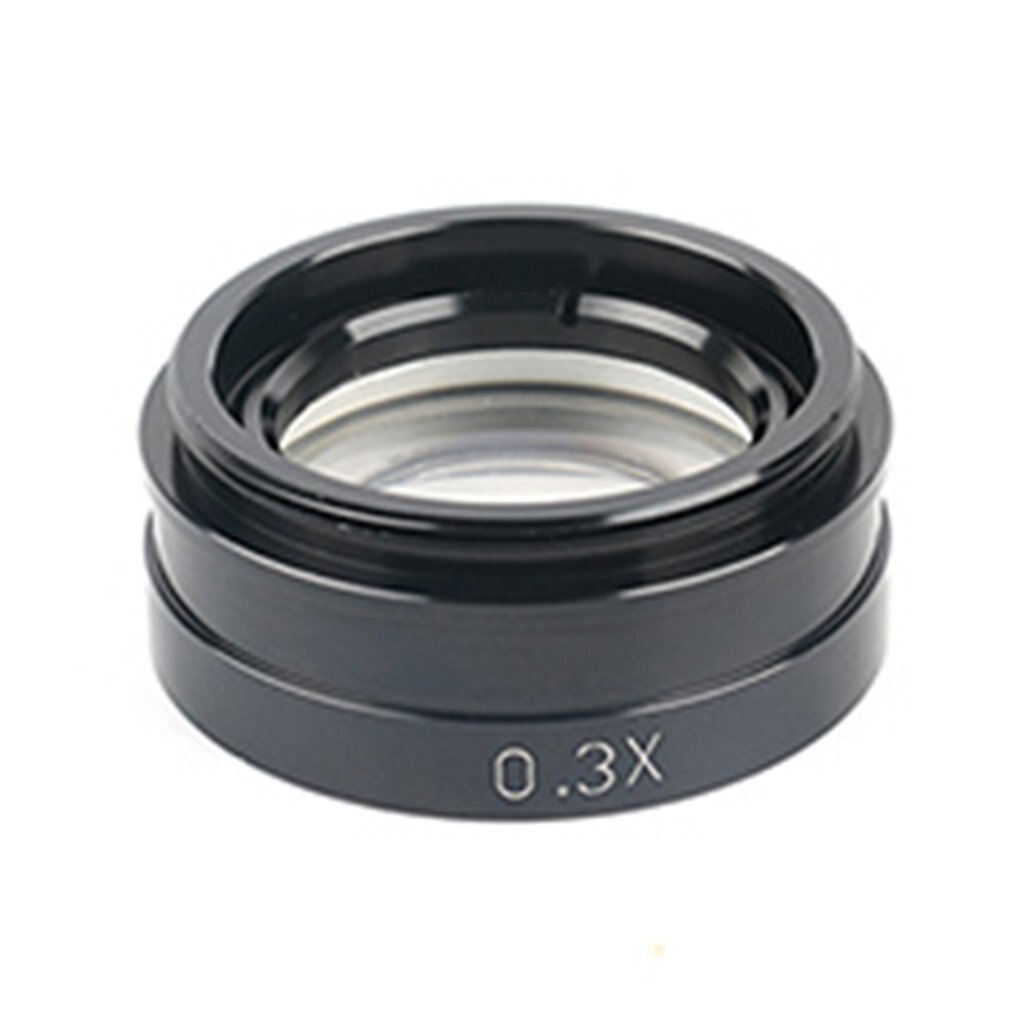 0.3X/0.5X/1X/2X Microscope Auxiliary Objective Lens Barlow Lens 42mm Thread For 10A monocular video microscope Lens: 0.3X