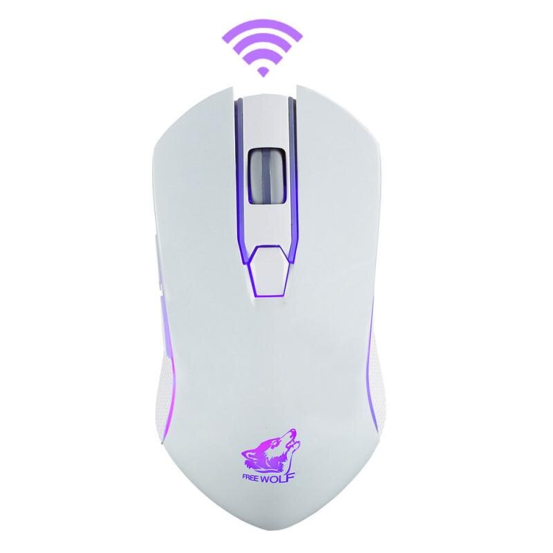 X9 Rechargeable Wireless Silent LED Backlit USB Optical Gaming Mouse Mice Mechanical Gaming Mouse: White