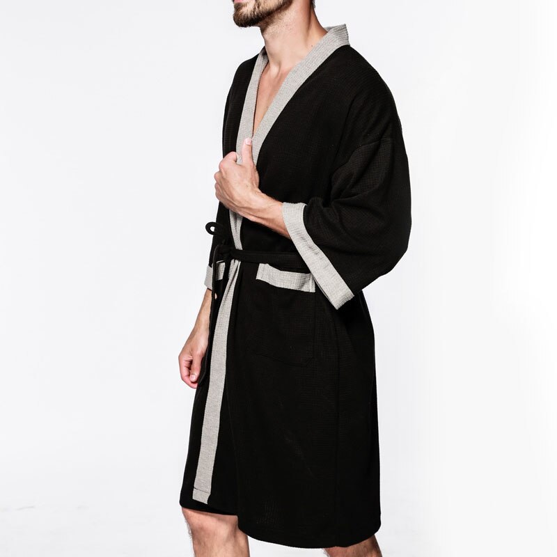 Albornoz de verano y otoño para hombre, ropa de dormir para hombre, 8XL, 7XL, 6XL, busto, 140cm, talla grande