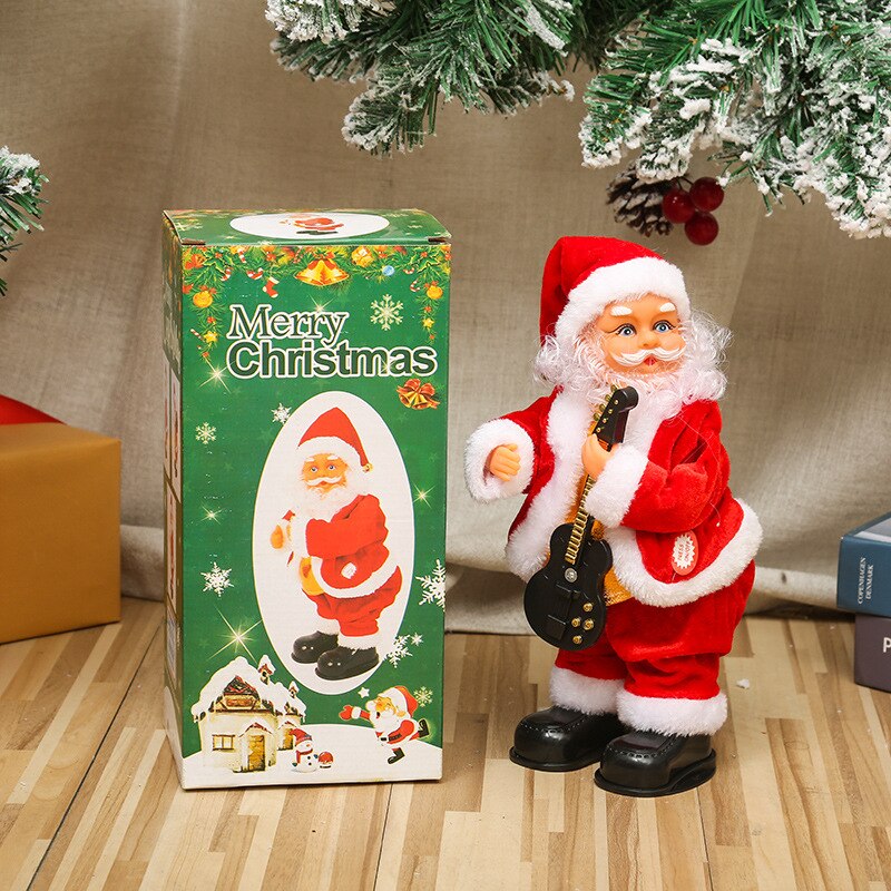 Weihnachten Baum Dekoration Santa Claus Elektrische Leiter Klettern Spielzeug Elch Musik Spielzeug Für freundlicher Party Weihnachten Frohes Neues Jahr: Twist B