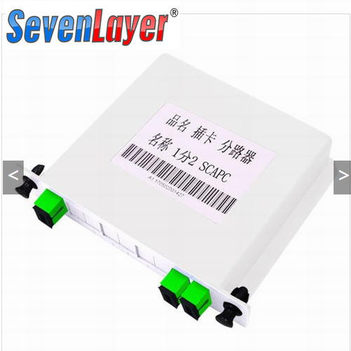 Optische vezelsplitter 1-2 1-4 1-8 1-16 SC UPC/APC Cassettendoos Plug-in Type Optische splitter: GRIJS
