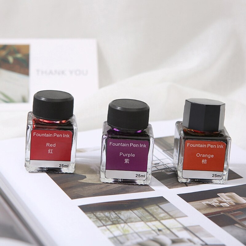 Kolorowy atrament niewęglowy robić zanurzania wieczne pióro robić kaligrafii robić pisania malowania graffiti szkolne materiały biurowe 10 kolorów