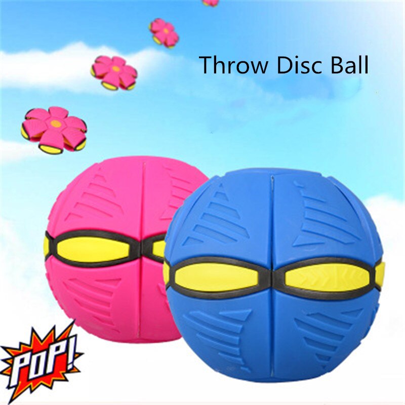 Bola de disco plana para niños, OVNI volador, Bolas Mágicas con luz Led, bolas de juguete para niños, juguetes para deportes al aire libre,