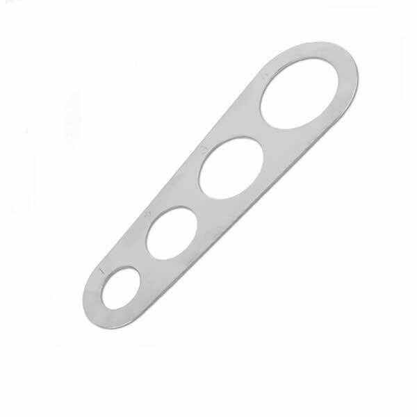Accesorios de cocina de acero inoxidable espaguetis medidor Pasta gobernante herramienta de medición con 4 a Parte herramienta de Control