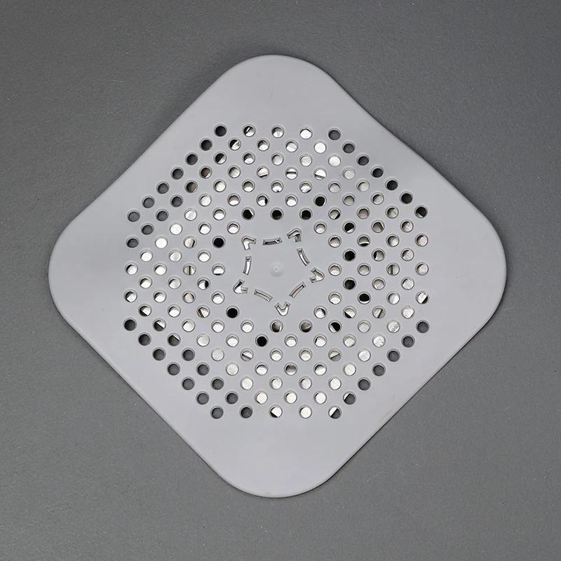 Colector de pelo para drenaje de suelo, tapón desodorante antibloqueo para ducha, almohadilla de silicona, filtro de tapón para fregadero, colador de alcantarillado, suministros de baño