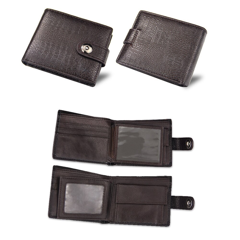 Men Wallets Minimalist Luxury Card Holder Purse Multifunction Leather Wallet For Male Zipper Wallet With Coin Pocket: Style A-1