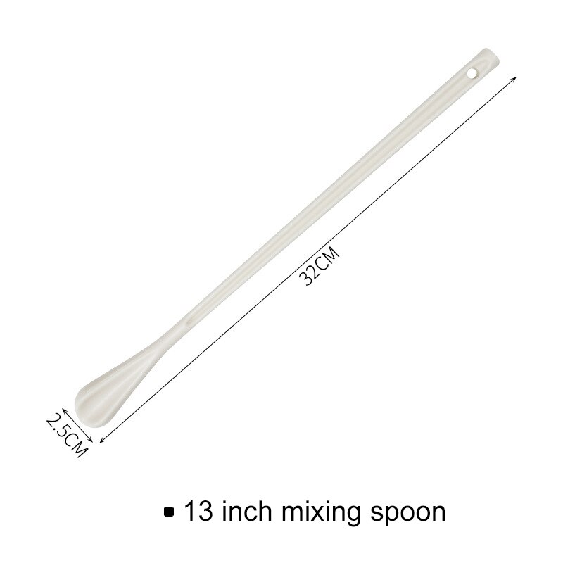Multi-function Salad Stirring Spoon Long Handle Ice Cream Dessert Spoons Eco-Friendly PP Jam Stirring Spoon Kitchen Tableware