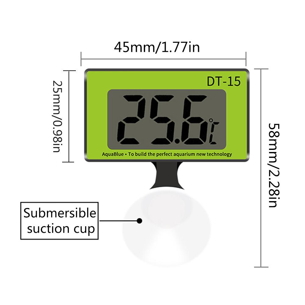 Digital Aquarium Thermometer Fish Tank Water Terrarium Temperature High Precision Temperature Measurement Detector