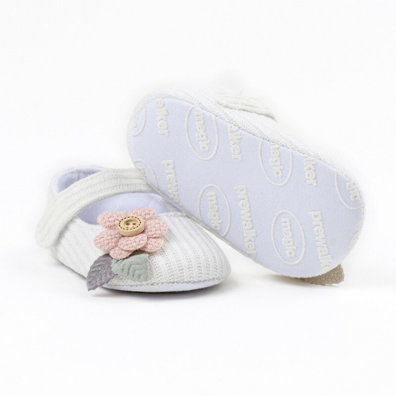 Baby Girl First Walkers Soft Sole Floral Decor Anti-slip Baby Girl Cotton Sandals Casual Shoes Toddler Toddler Shoes