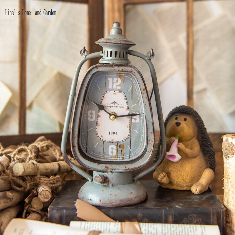 functional antique retro handmade decorative metal clock