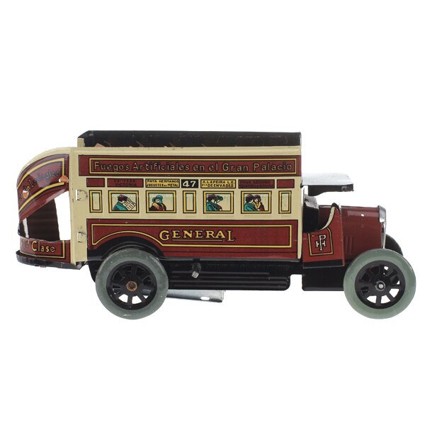 Tin Wind-Up Double-Decker Algemene Omnibus Collectibles Speelgoed Voor Jongens Verbazingwekkende