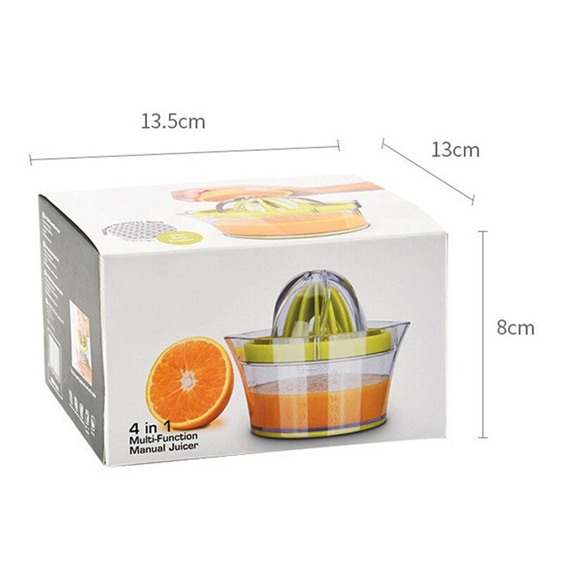 thumbnail: 4-in-1 Multifunctionele Handmatige Citruspers Met Weegschaal - Groen - Voor Citroen, Sinaasappel En Meer