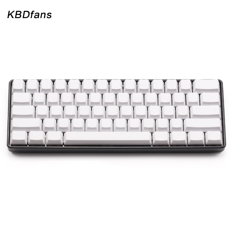 Blanc noir Orange bleu blanc épais PBT OEM profil 61 ANSI Keycaps pour MX commutateurs dz60 gh60 clavier mécanique: white