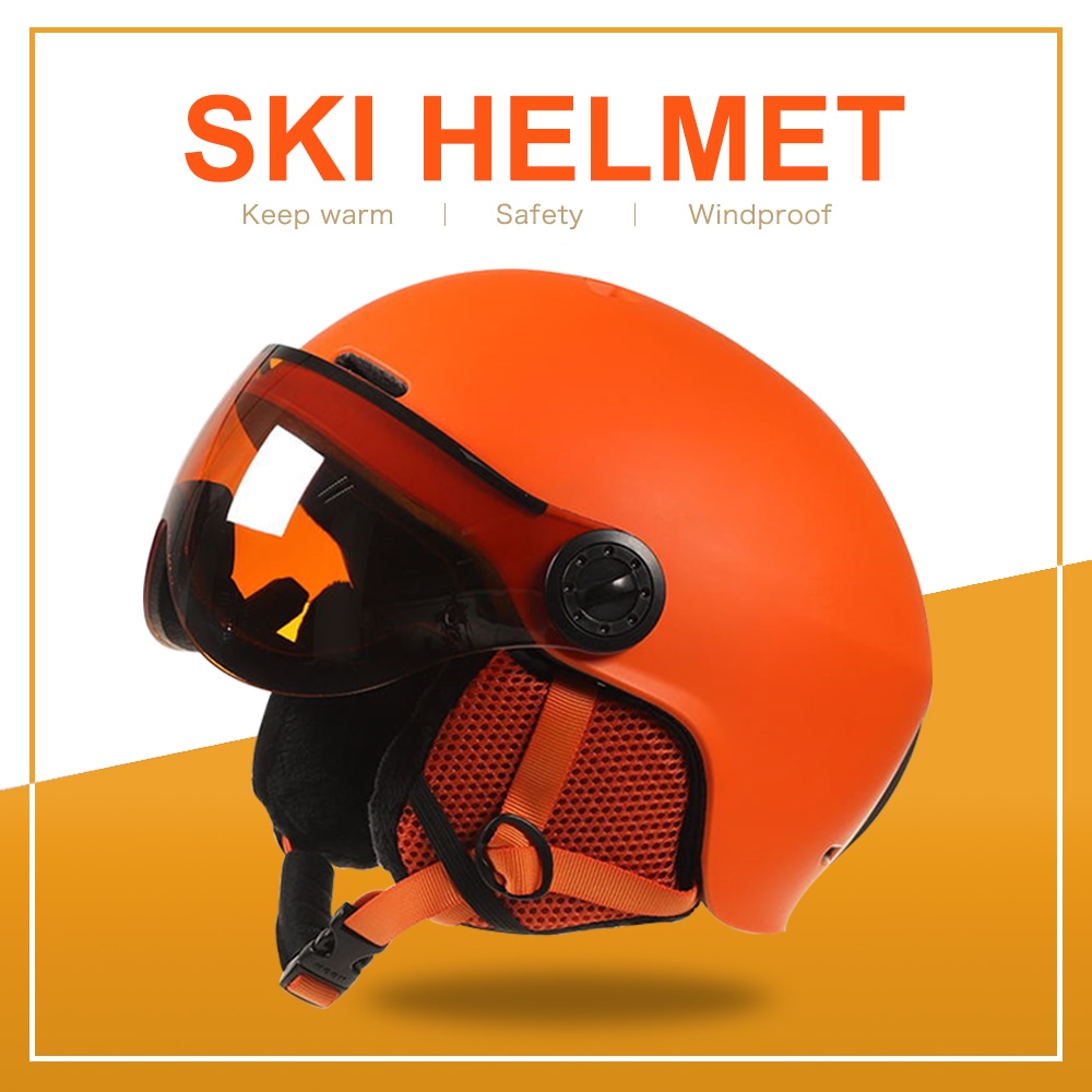 Ski Helm Schnee Skateboard Helm Ski Snowboard Helm Integral- geformten Skifahren Helm Für Erwachsene und freundlicher