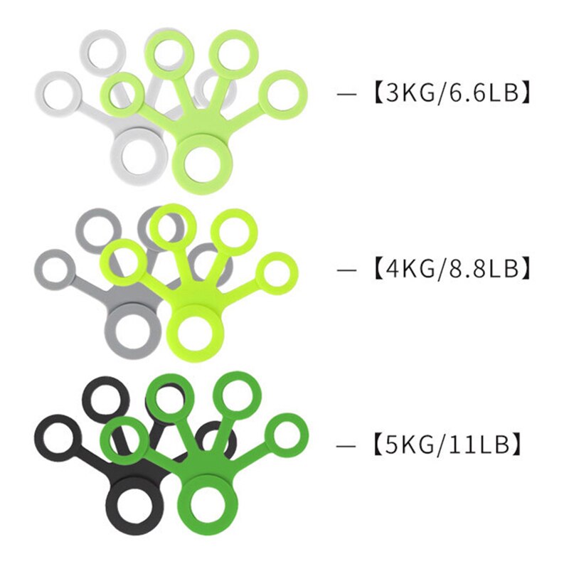 Silicone Hand Expander Finger Hand Grip Finger Training Stretcher Trainer Strength Resistance Bands Wrist Exercise Fitness