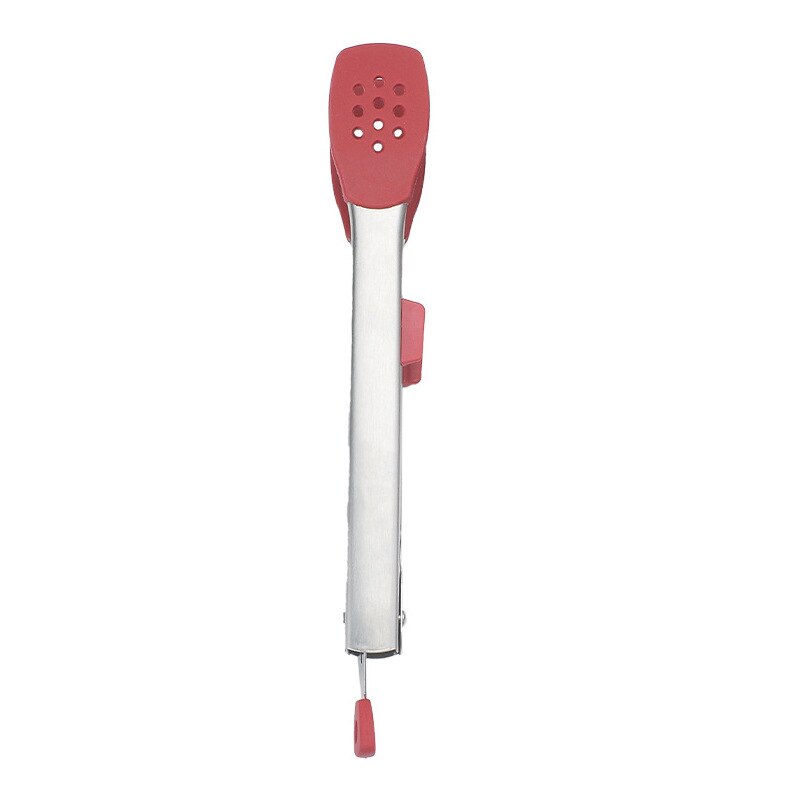 Heat Resistance Kitchen Tong Stainless Steel Food Tongs with Silicone Tips Kitchen Tongs for Cooking: 3