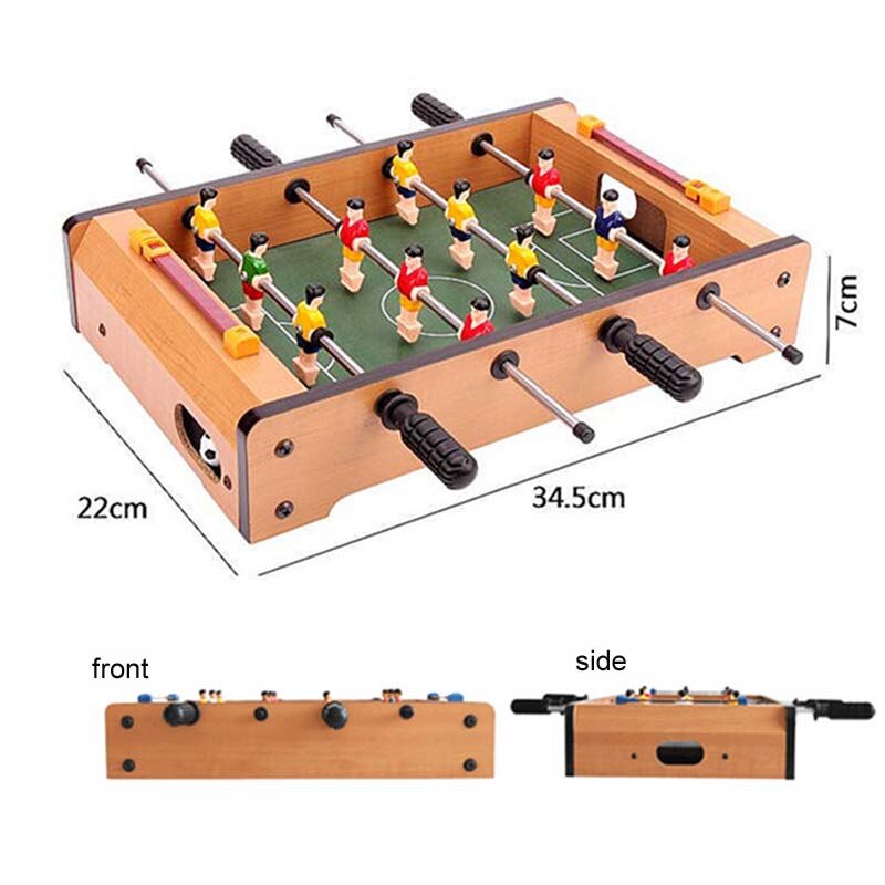 34.5 * 21.5 * 8CM Mini Wooden Indoor Table Football Table Soccer Tables Tabletop Double Football Table Football Game