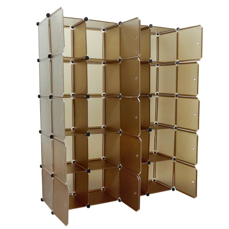 Fast Ship DIY Plastic Fold Portable Storage Furniture Wardrobe Cabinet Bedroom Furniture Wardrobe Closet Shelf HWC