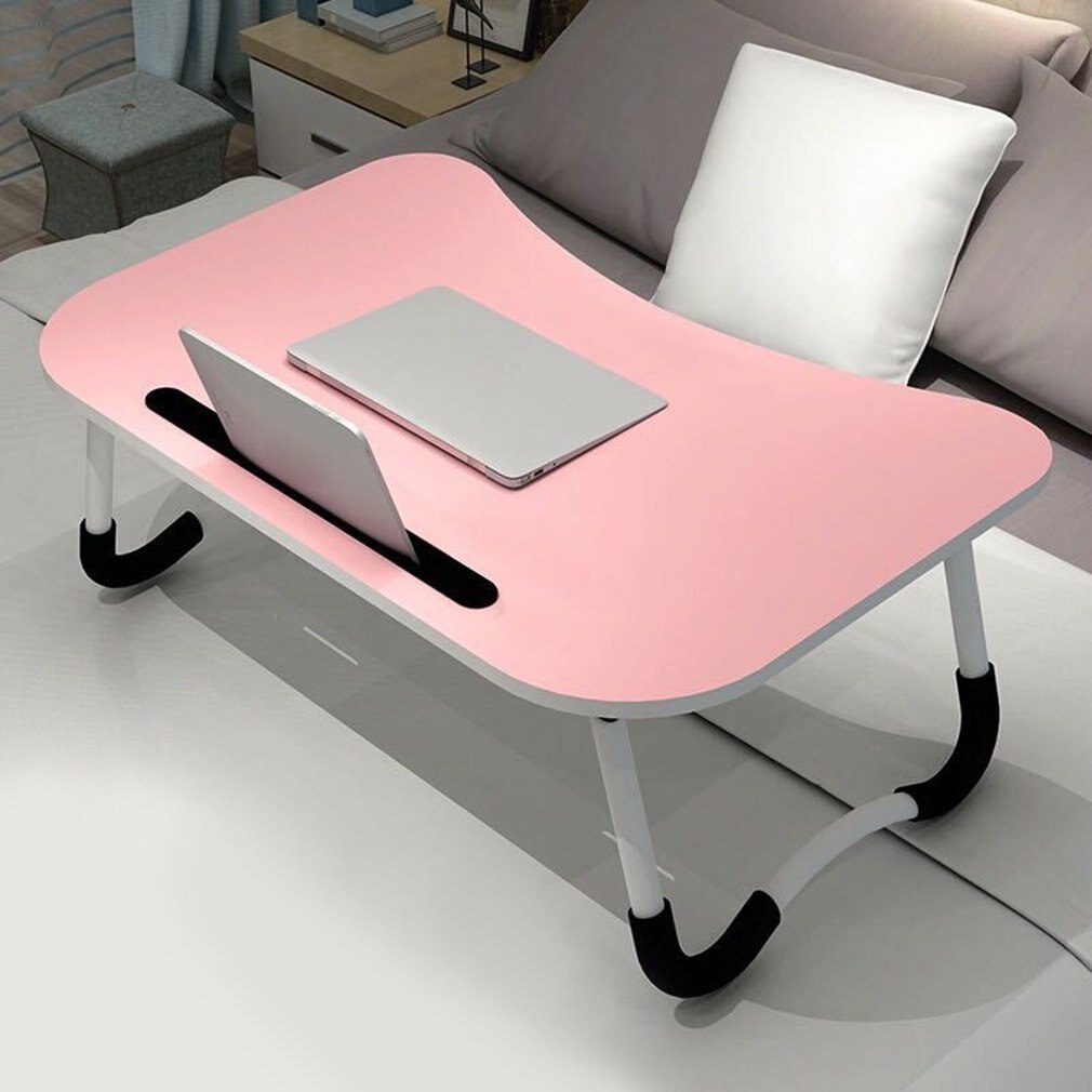 Faul Schreibtisch Computer Klapptisch Laptop Schreibtisch Bett Klapptisch Einfachen Klapp Schreibtisch Nicht-Slip Karte Slot Computer Schreibtisch