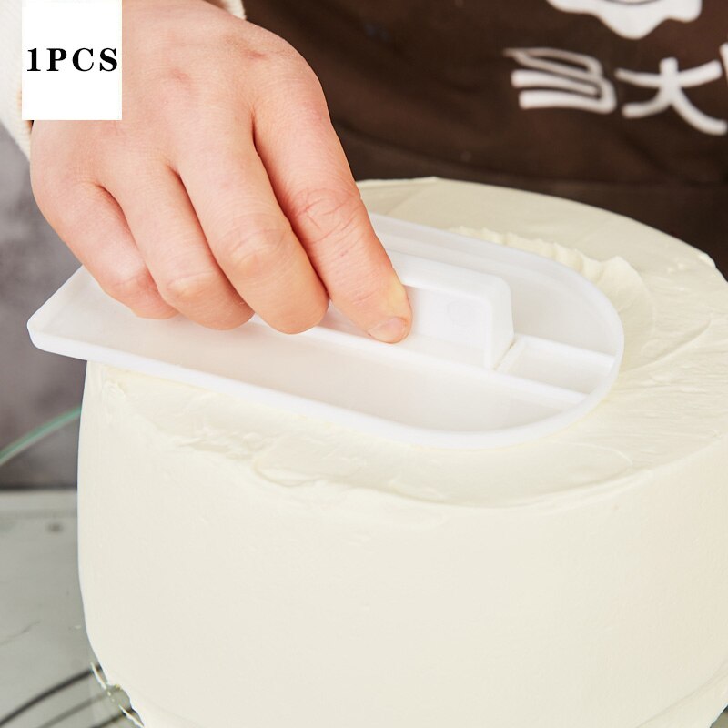 1pcs Plastic Cake Smoother Polisher Tools Flat Decorating Fondant Spatulas Cake brush DIY Baking Tools Kitchen Accessories
